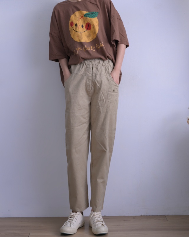 韓 小口袋休閒褲 3色 size