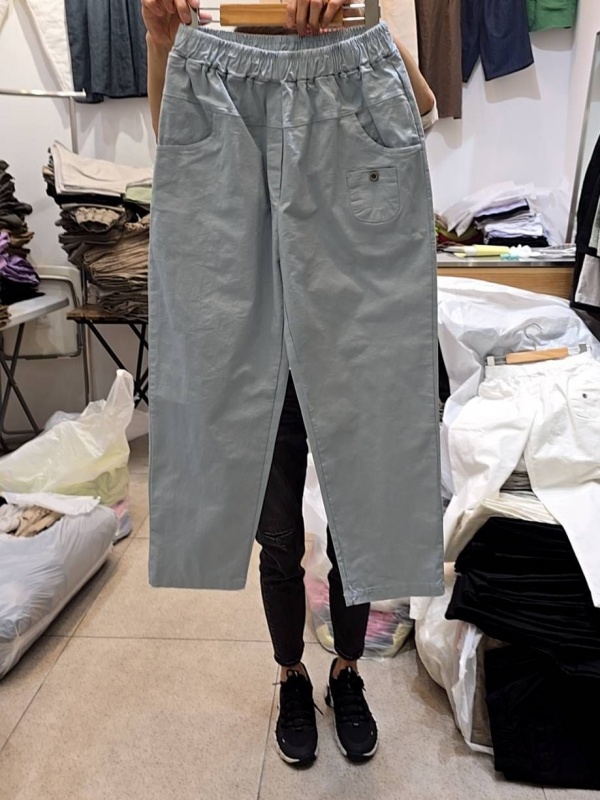 韓 小口袋休閒褲 3色 size