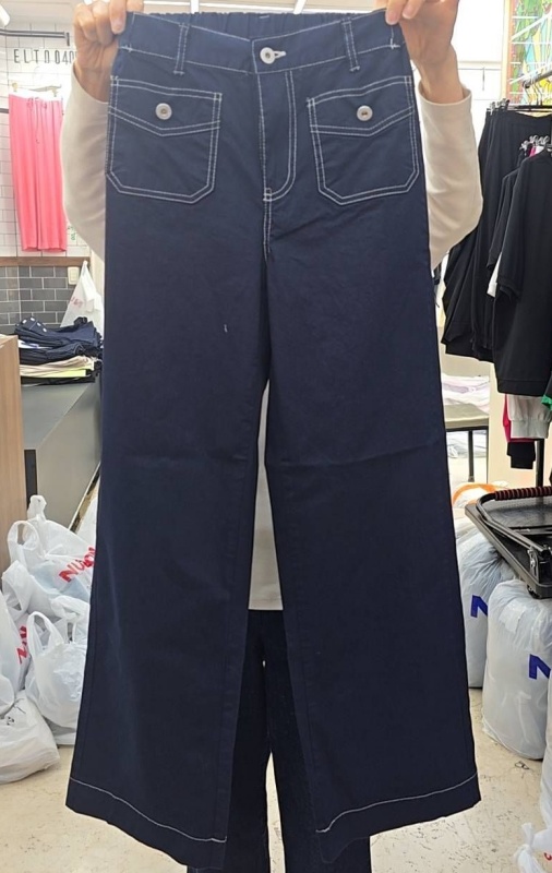 韓 前小口袋長褲 3色 size