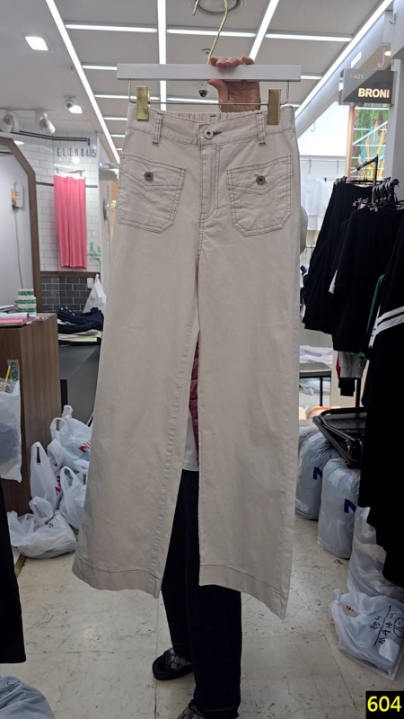 韓 前小口袋長褲 3色 size