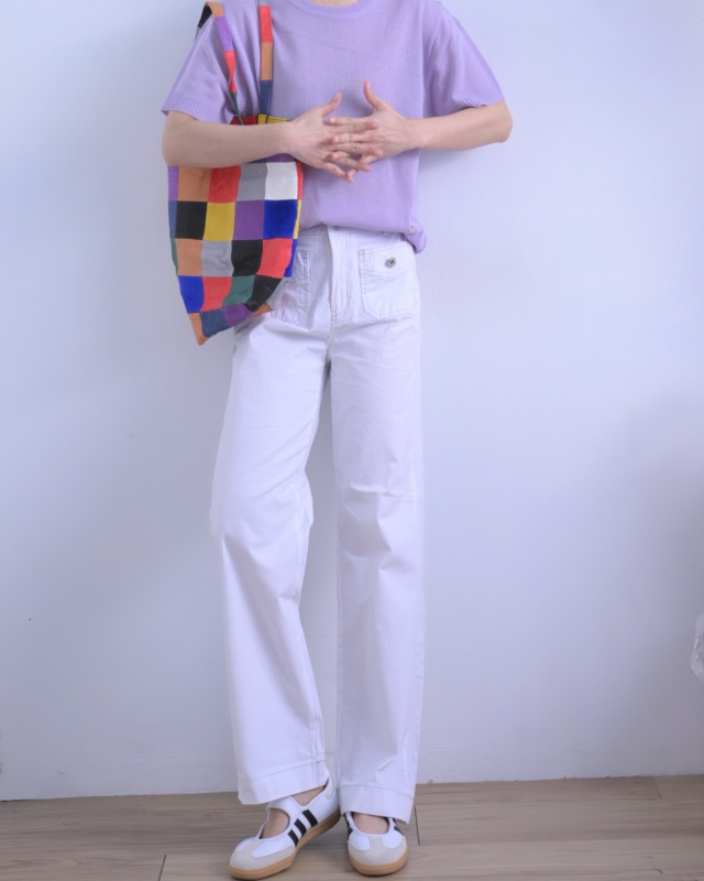 韓 前小口袋長褲 3色 size