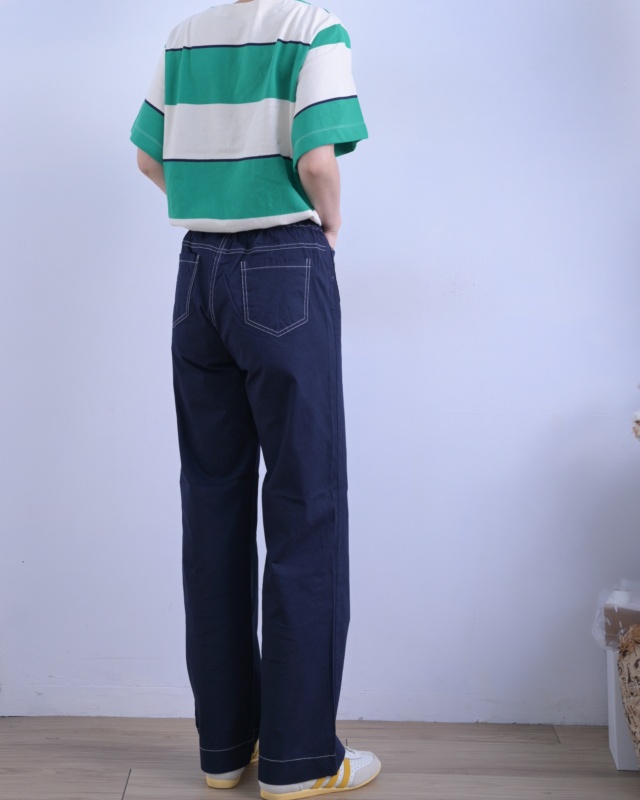 韓 前小口袋長褲 3色 size