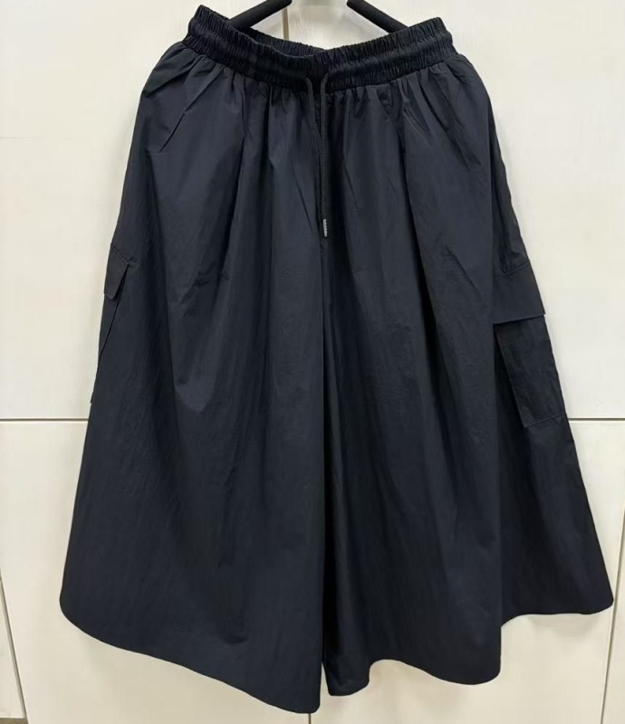 韓 輕薄側口袋寬褲裙 3色 size