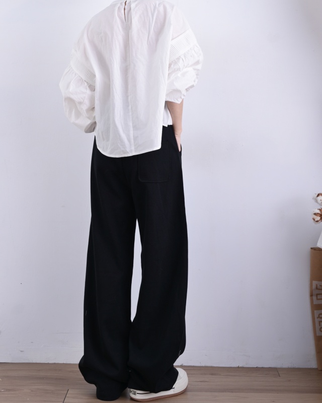 韓 雙綁帶棉質休閒褲 3色 size