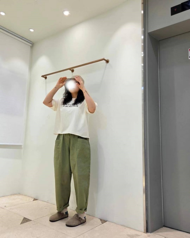 韓 前大口袋休閒棉褲 4色