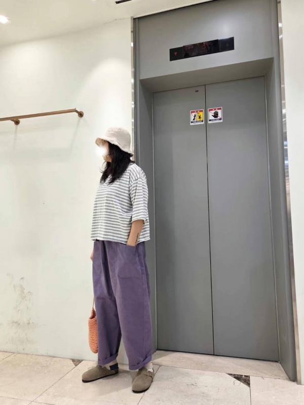 韓 前大口袋休閒棉褲 4色