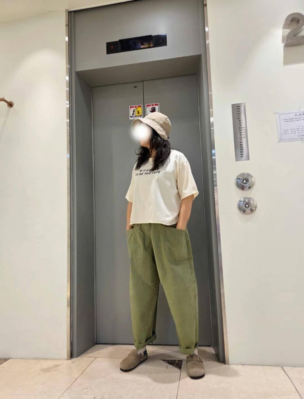 韓 前大口袋休閒棉褲 4色