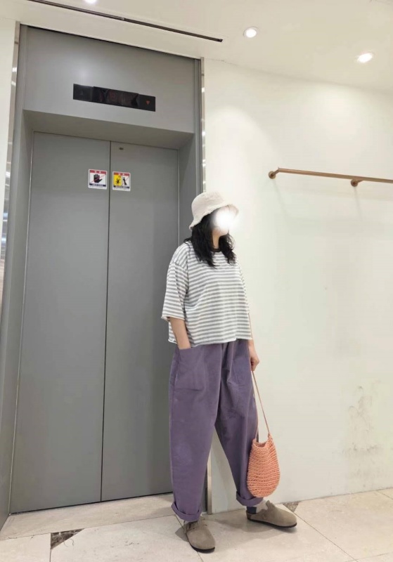 韓 前大口袋休閒棉褲 4色