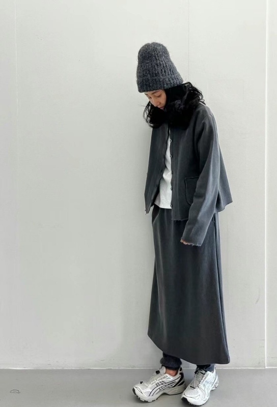 韓 綁帶棉質長裙 2色 size