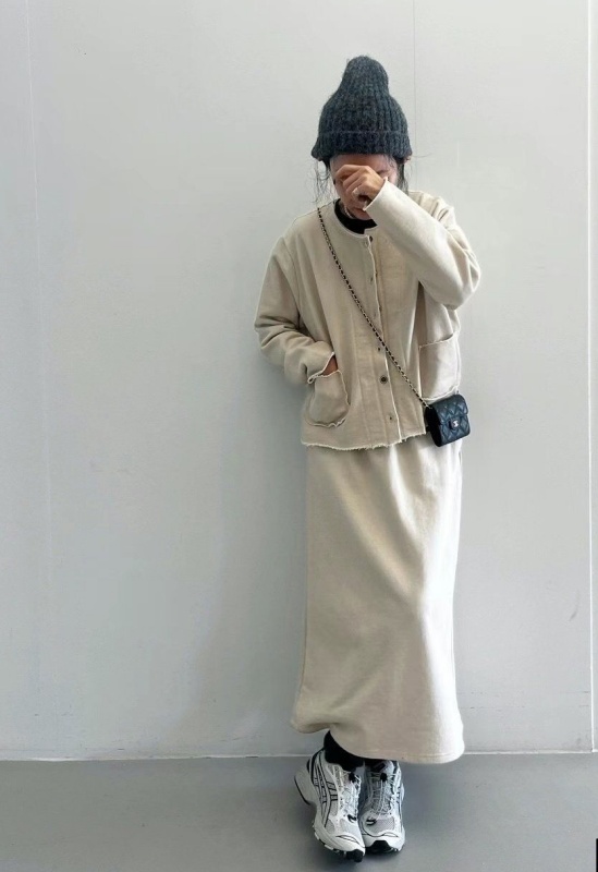 韓 綁帶棉質長裙 2色 size
