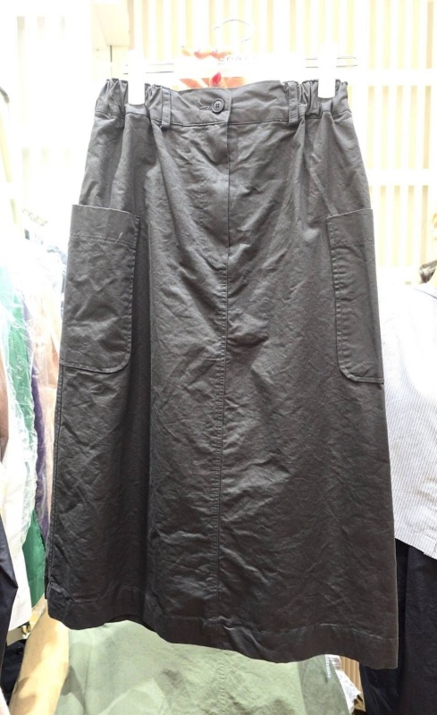 韓 後腰鬆緊口袋長裙 2色 size