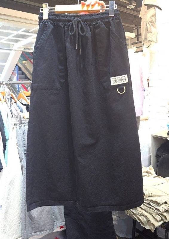 韓 小環棉質綁帶長裙 3色 size