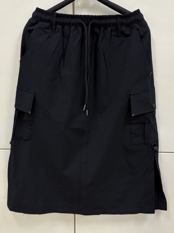 韓 側開岔口袋長裙 3色 size