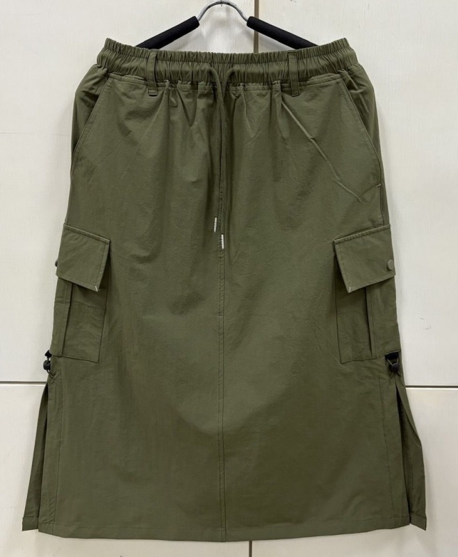 韓 側開岔口袋長裙 3色 size