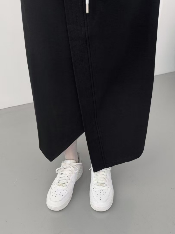 韓 前岔素色長裙 2色 size