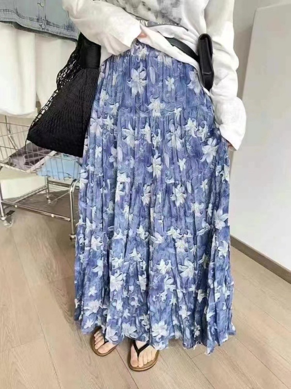 韓 白花花長裙 size
