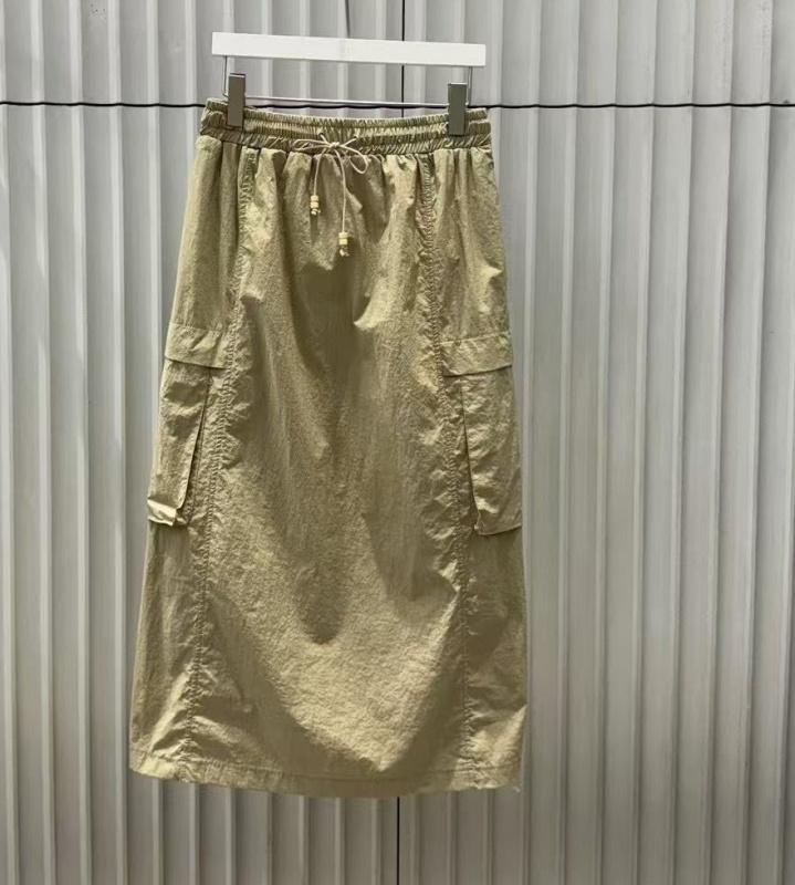 韓 腰綁帶側口袋裙 3色 size