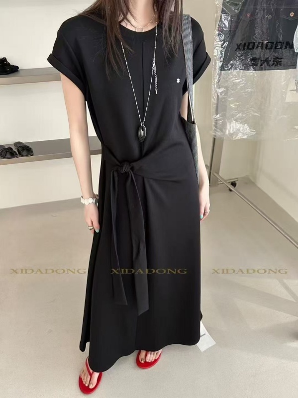 韓 附包包綁帶長洋 2色 size
