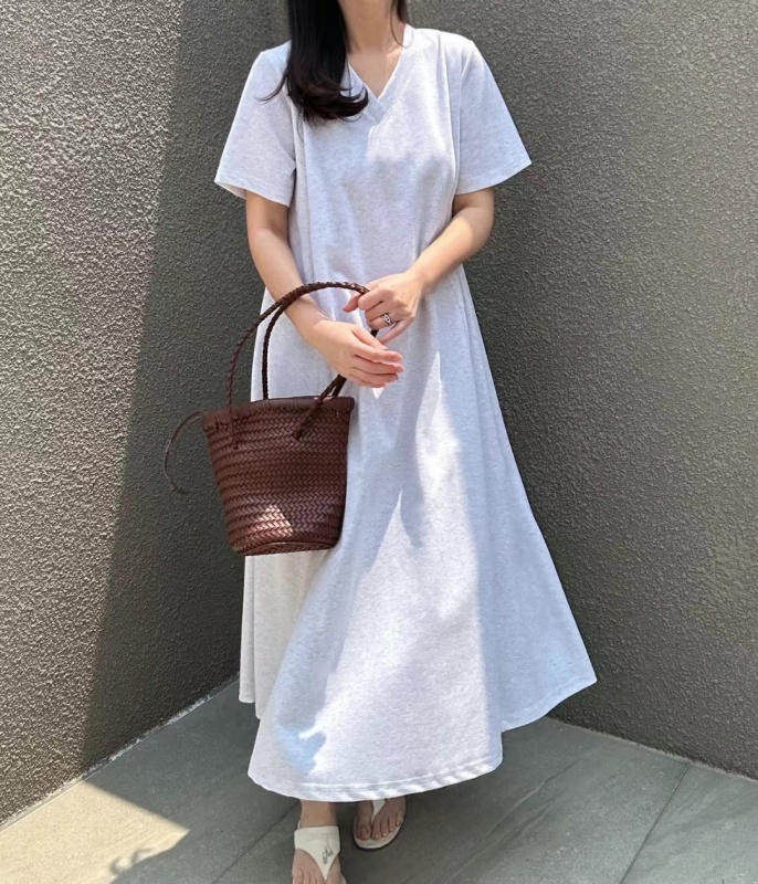 韓 V領素色長洋 3色