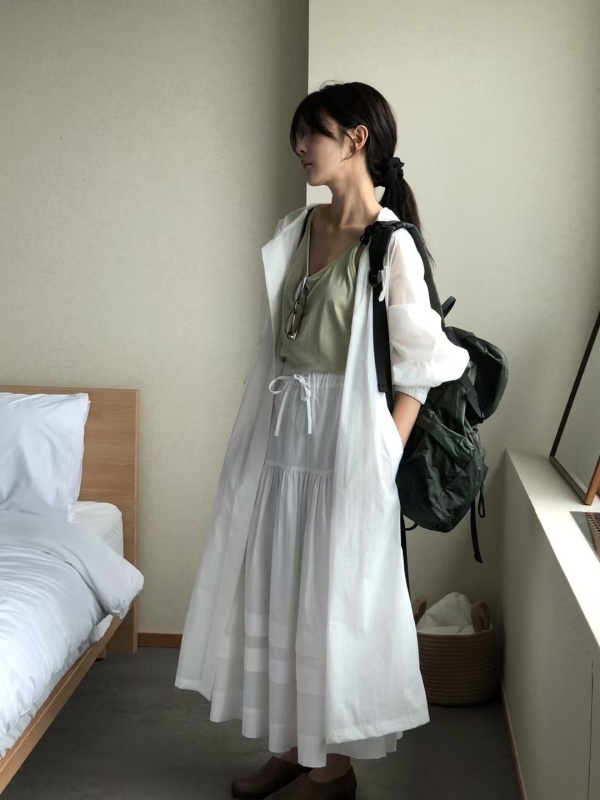韓 素色尼龍後背包 2色 size