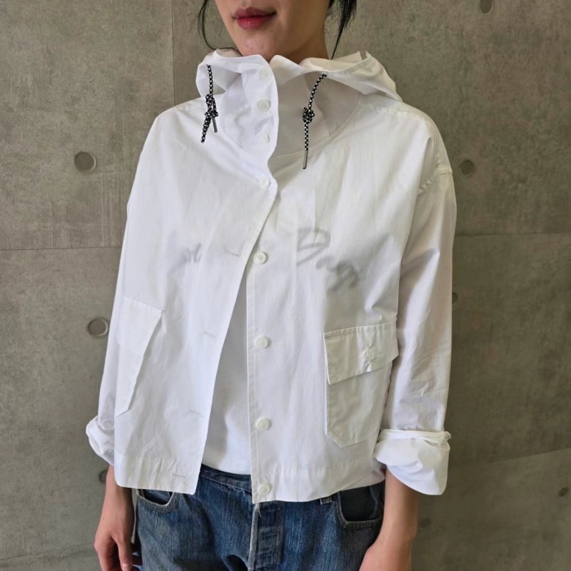 韓 前口袋拉鍊短版連帽外套 3色 size