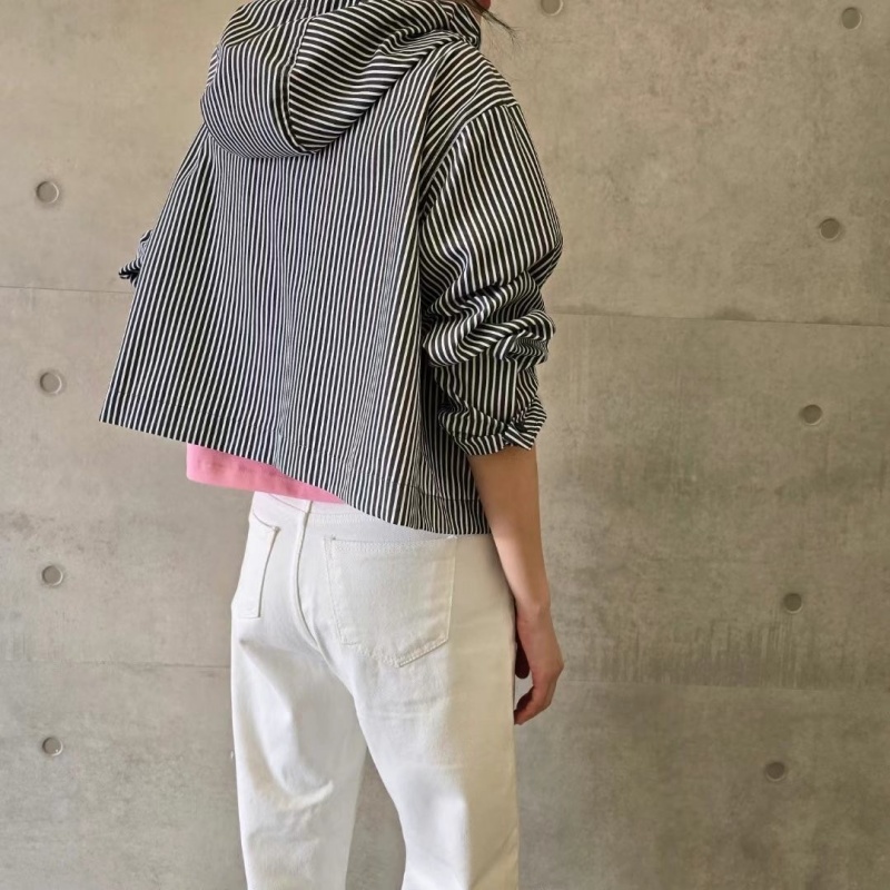 韓 前口袋拉鍊短版連帽外套 3色 size