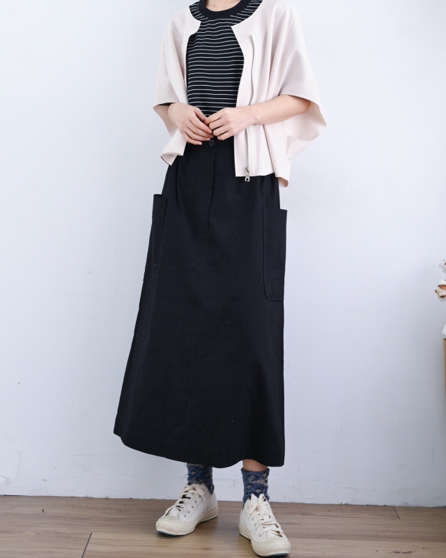 韓 拉鍊短版短袖外套 2色 size