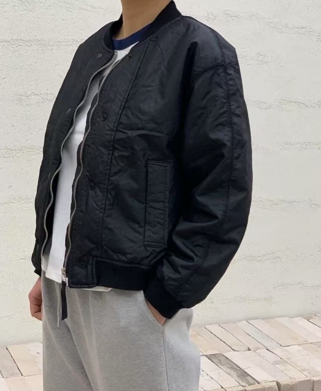 韓 皺皺短版外套 size