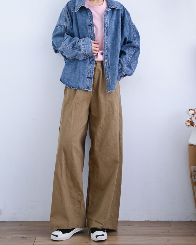 韓 背剪接牛仔外套 size