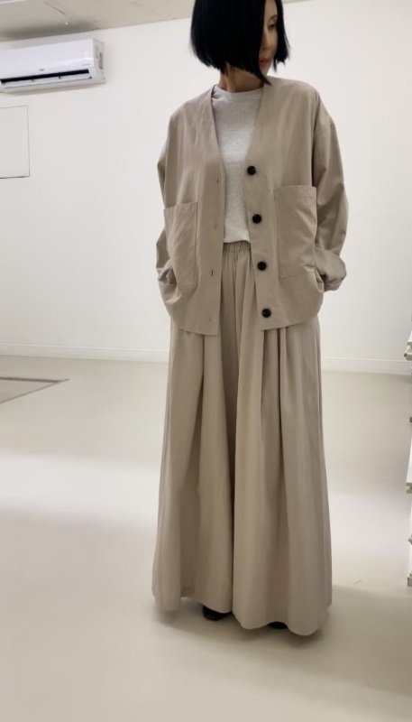 韓 V領大口袋外套 3色 size