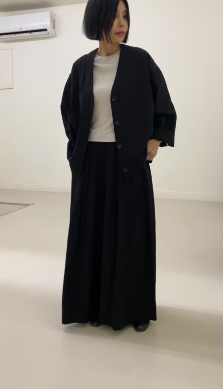 韓 V領大口袋外套 3色 size