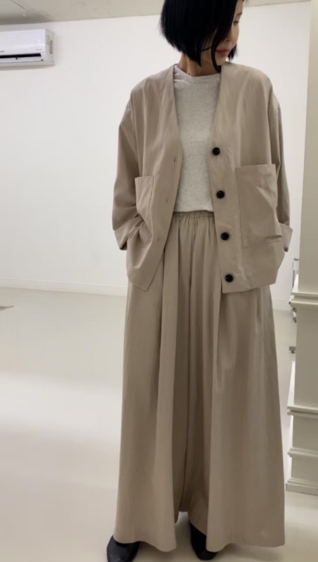 韓 V領大口袋外套 3色 size