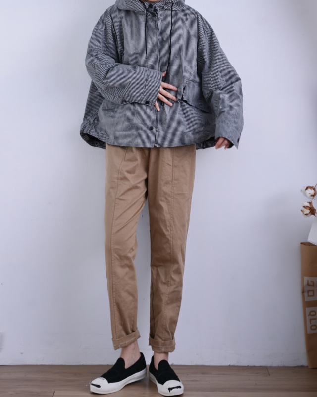 韓 小格文短版外套 size
