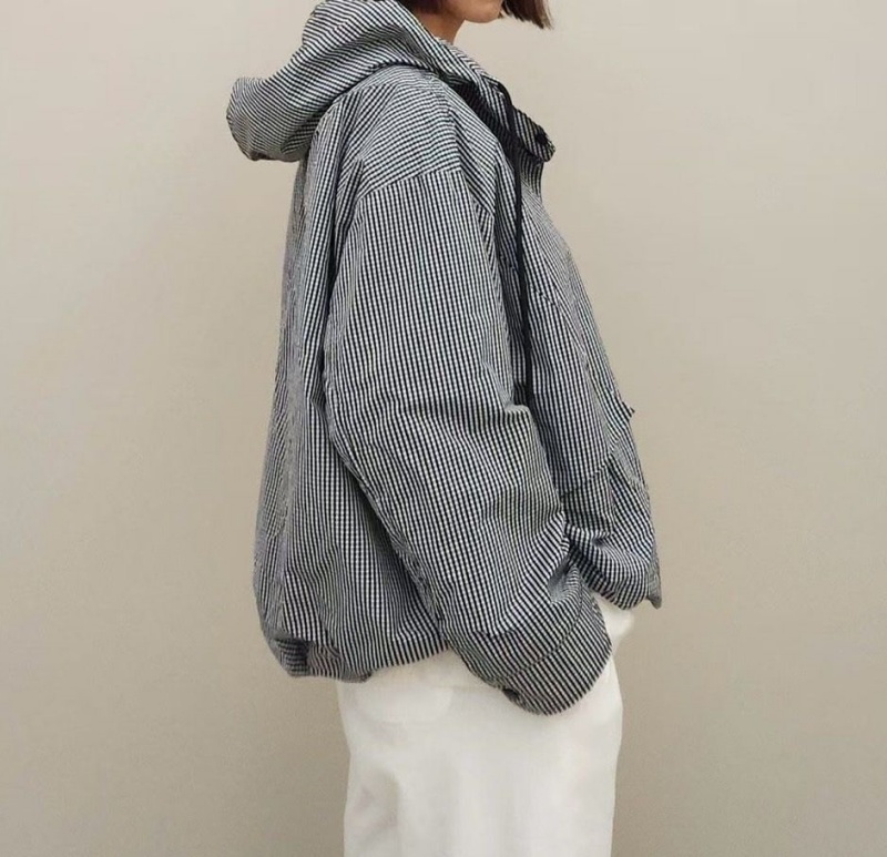 韓 小格文短版外套 size
