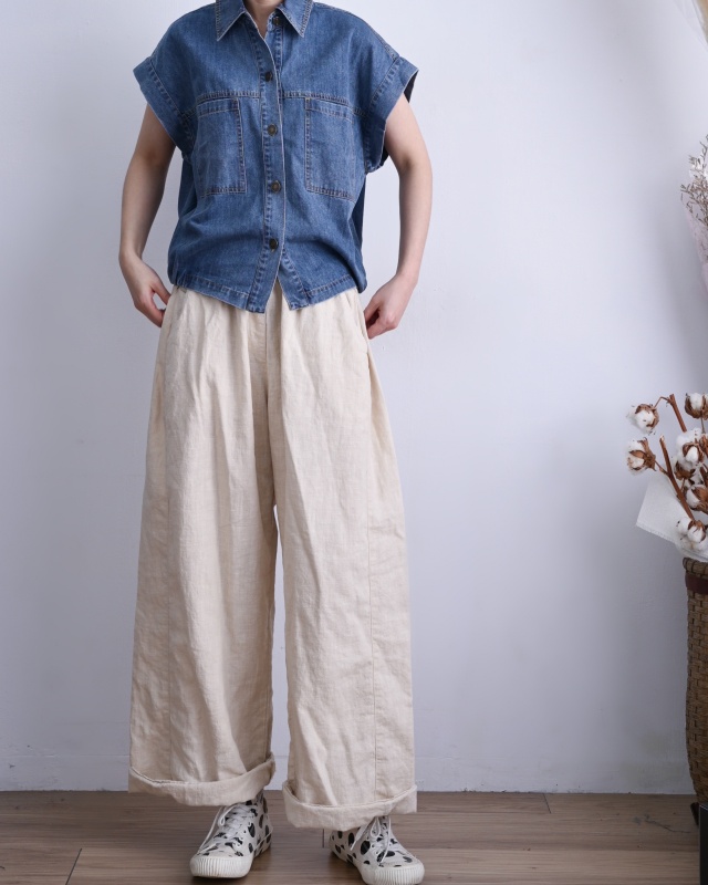 韓 短版牛仔外套 size