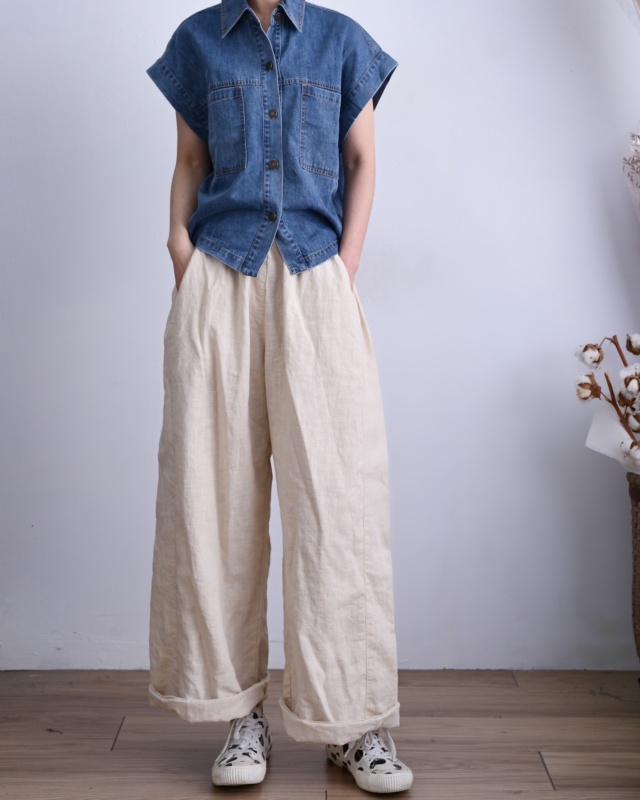 韓 短版牛仔外套 size