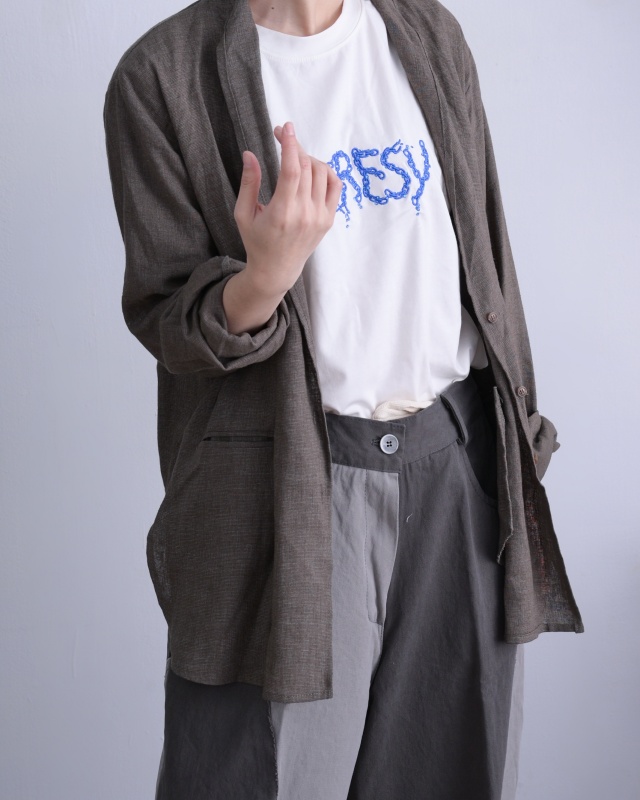 韓 棉麻西裝外套 2色 size