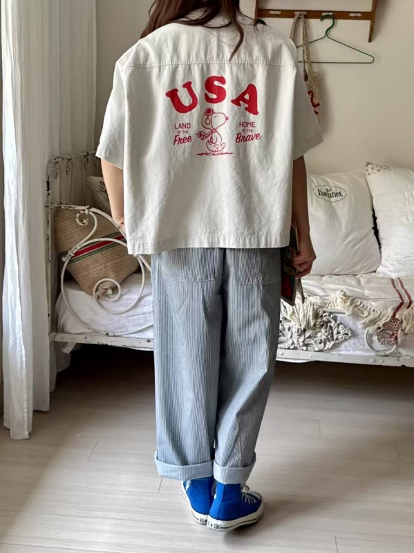 韓 USA短版外套 3色 size