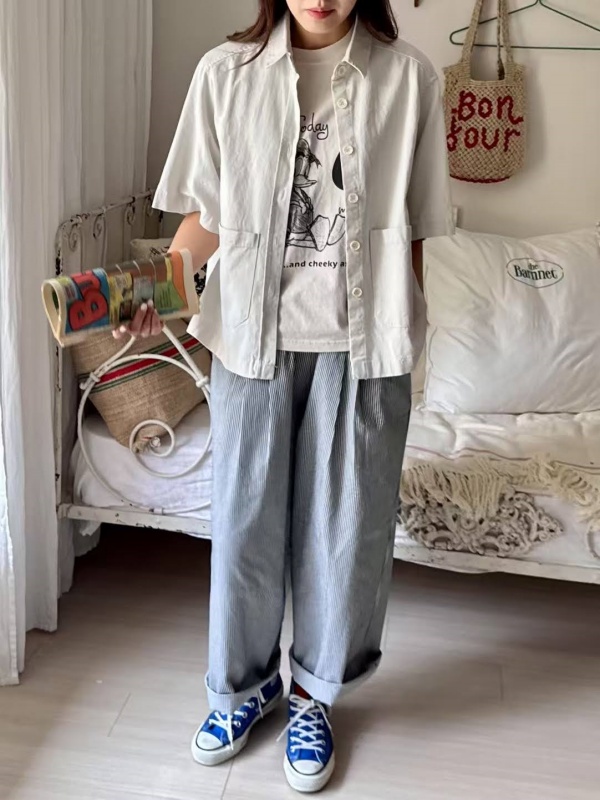 韓 USA短版外套 3色 size
