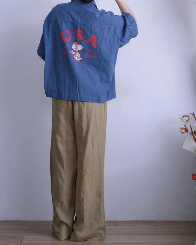 韓 USA短版外套 3色 size
