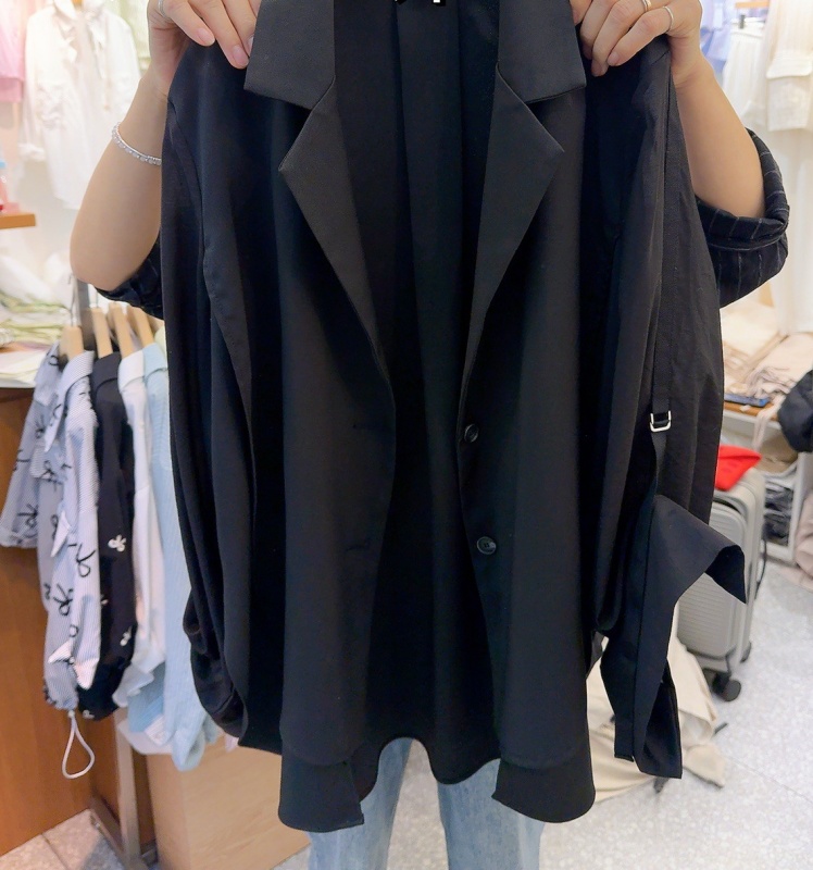 韓 袖拉環西裝外套 2色 size