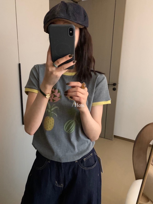 韓 四種水果上衣 2色