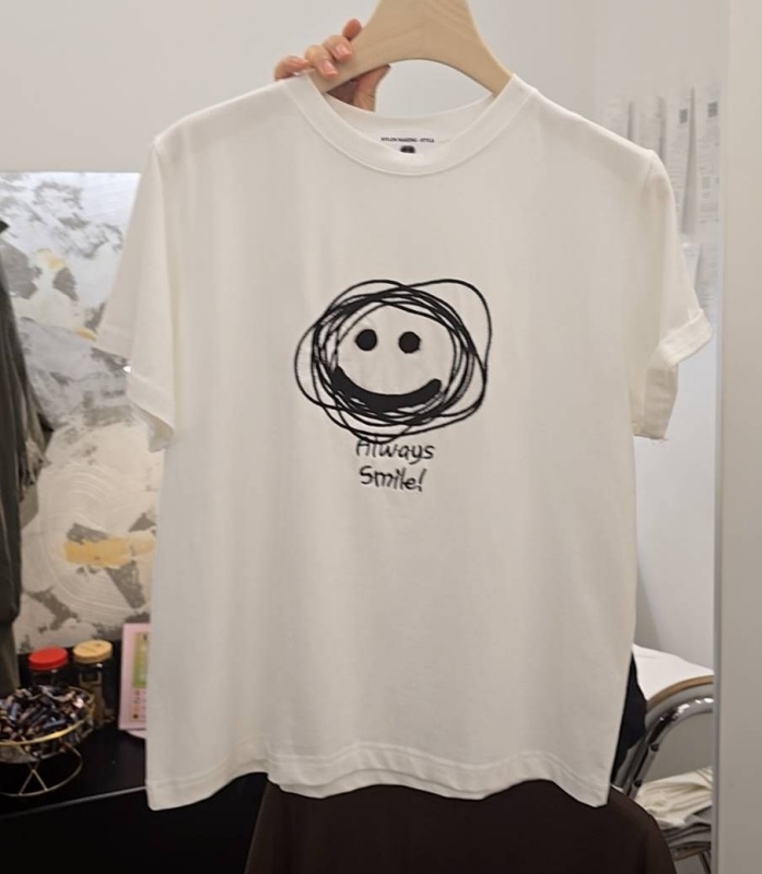 韓 亂畫微笑上衣 3色 size