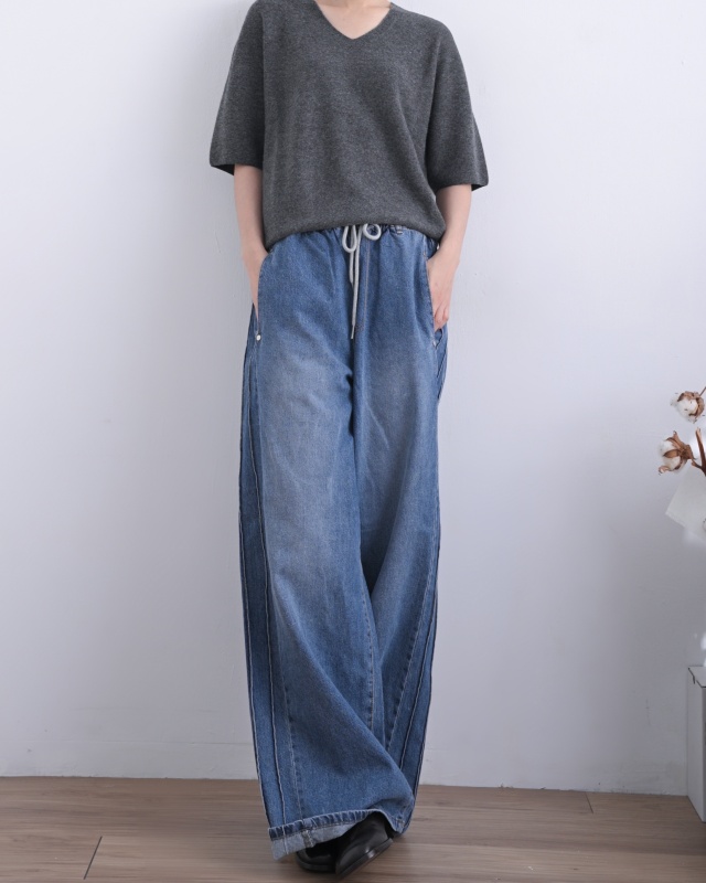 韓 V領素色上衣 3色 size