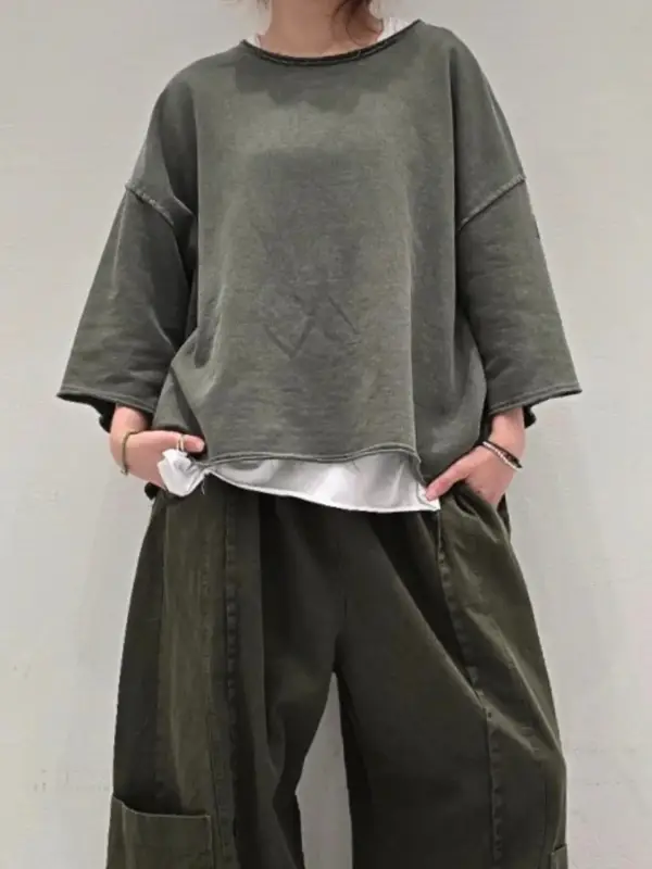 韓 背8寬版上衣  4色