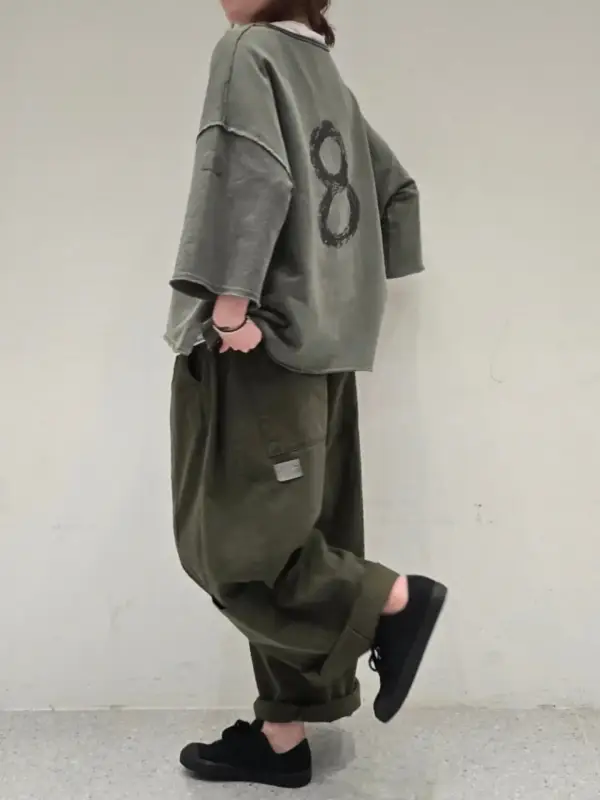 韓 背8寬版上衣  4色