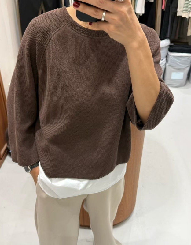 韓 假兩件上衣 2色 size