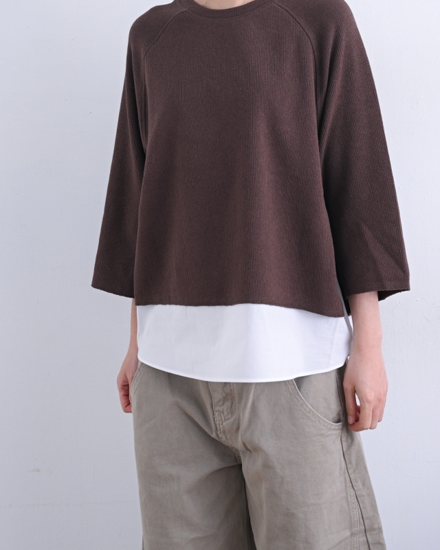 韓 假兩件上衣 2色 size