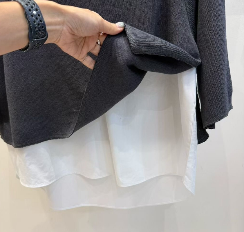 韓 假兩件上衣 2色 size