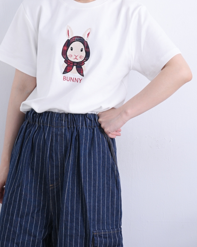 韓 批頭巾兔子上衣 3色 size